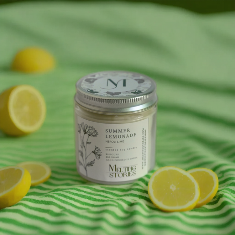 Summer Lemonade- Neroli Lime Soy Scented Candle