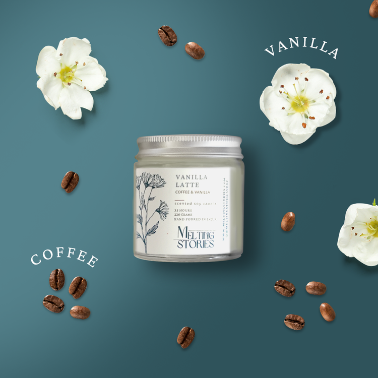 Vanilla Latte - Vanilla Coffee Scented Soy Candle