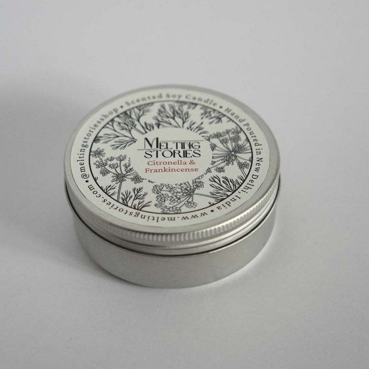 Citronella & Frankinscence- 2 Wick Soy Scented Candle