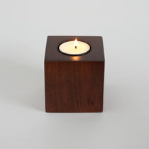 Himalayan Walnut Tea Light Candle Holder