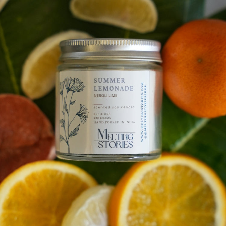 Summer Lemonade- Neroli Lime Soy Scented Candle